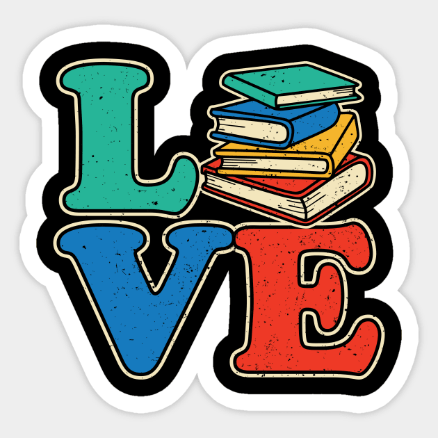 Book Lovers - Vintage Book Lover Gift Idea Sticker by Gio's art